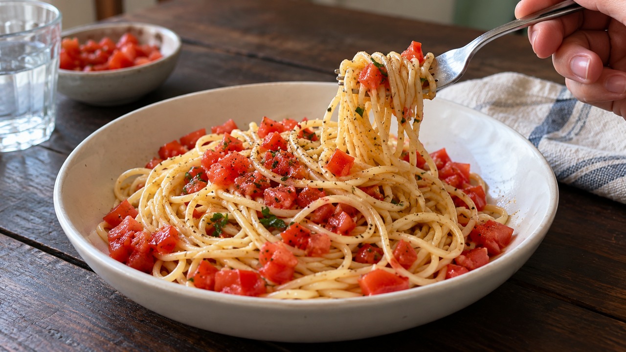 How do you keep fresh tomato pasta from turning watery?