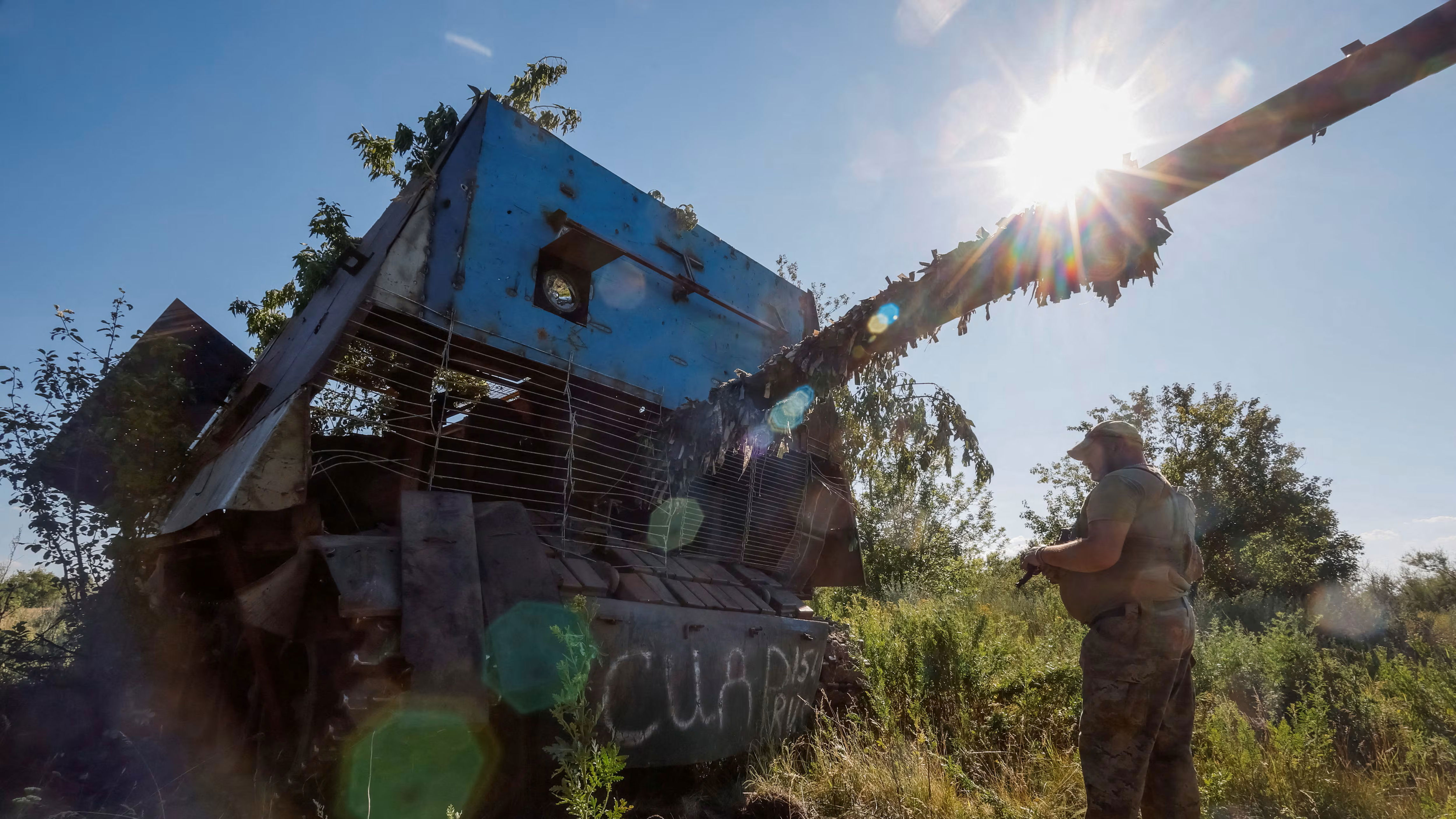 Ukraine built this improvised tank destroyer from captured Russian ...