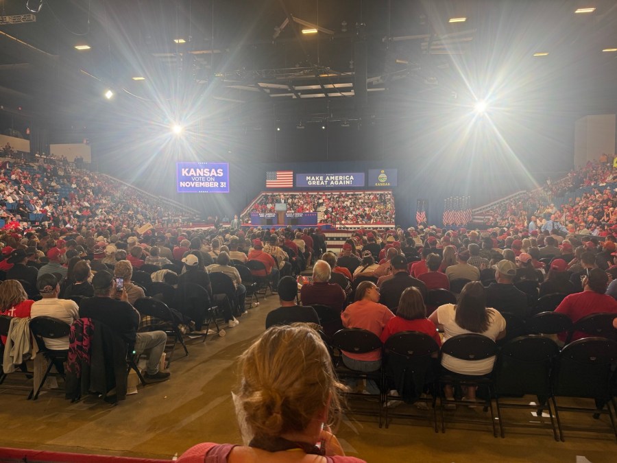 Trump rallies for Marshall in Park City, says he will defend Kansas values