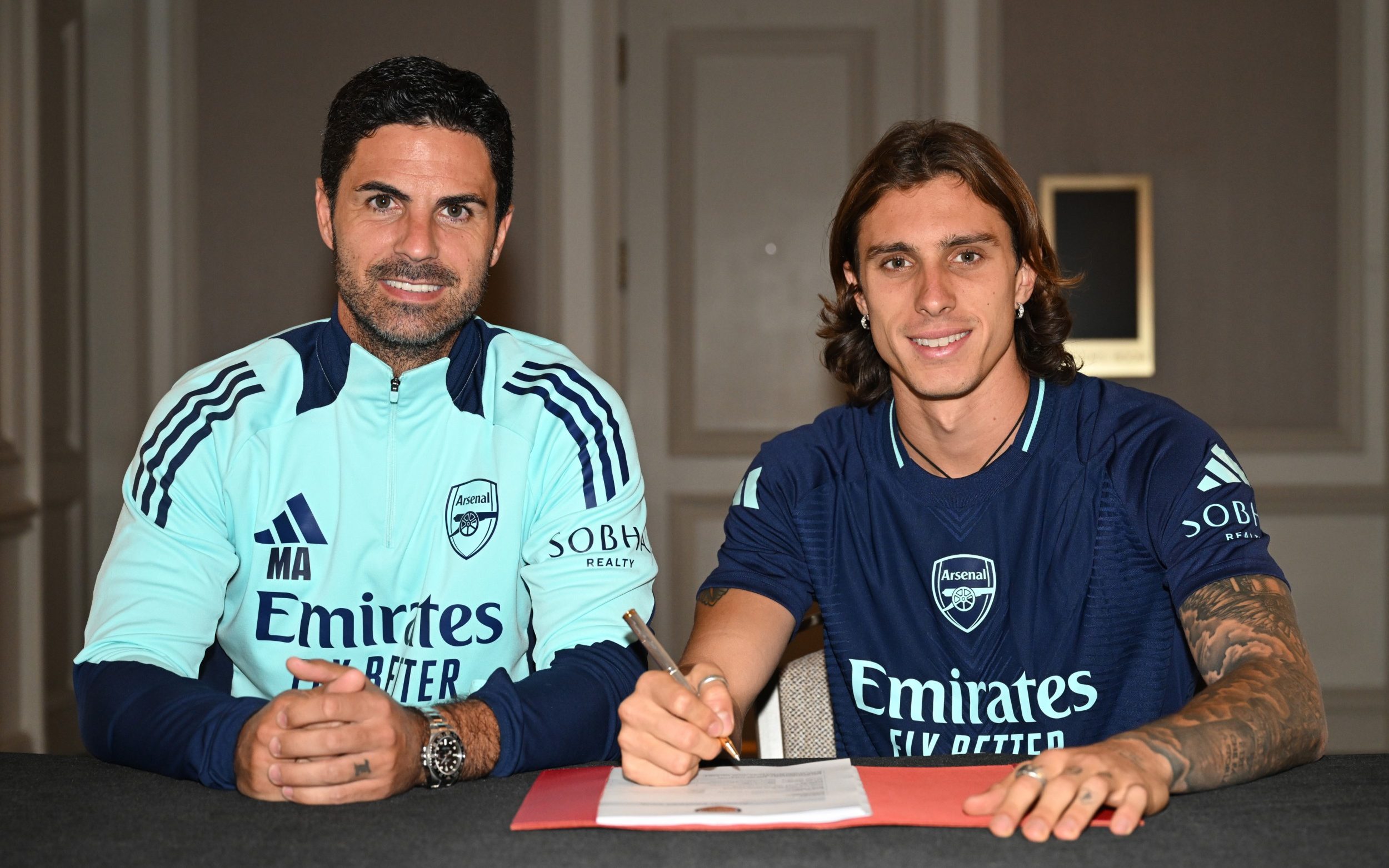 Arteta and Arsenal fought off competition to sign Riccardo Calafiori from Bologna in 2024 - Getty Images/Stuart MacFarlane