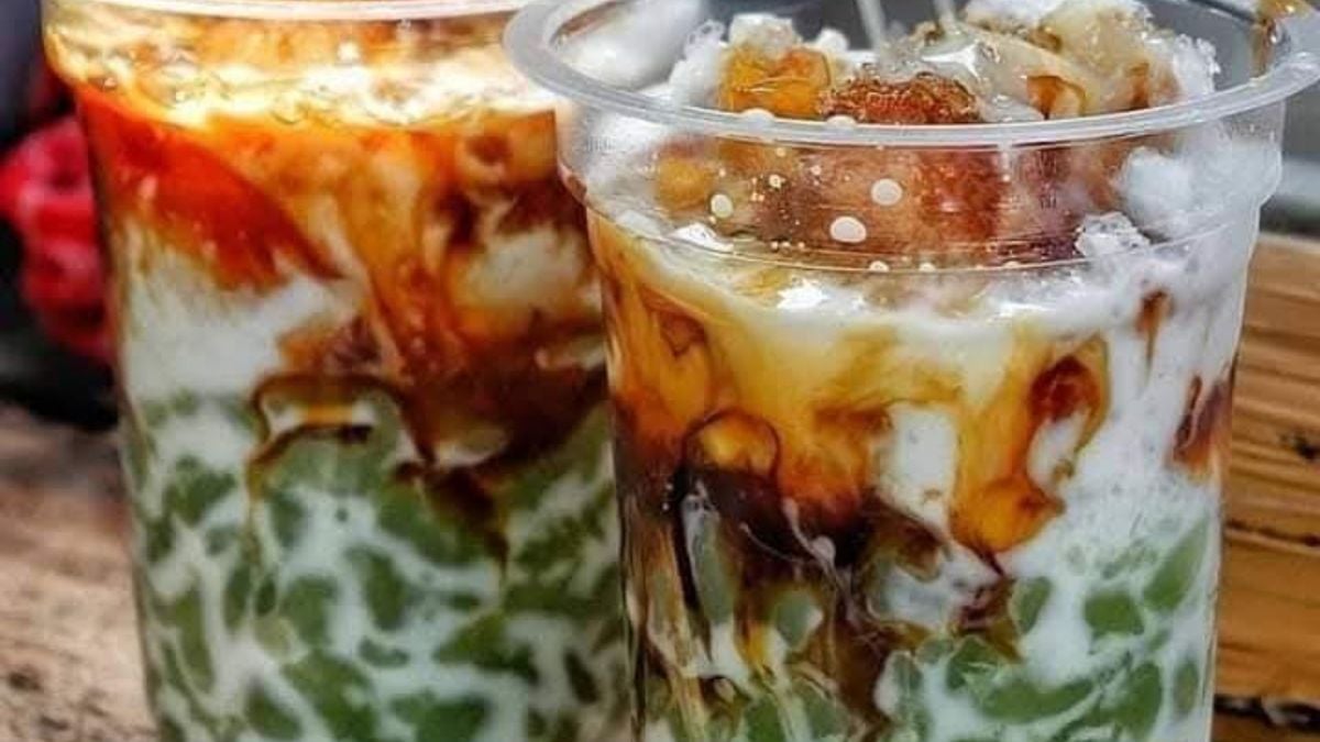 Kesegaran es dawet Petarukan Pemalang, minuman tradisional cendol ...