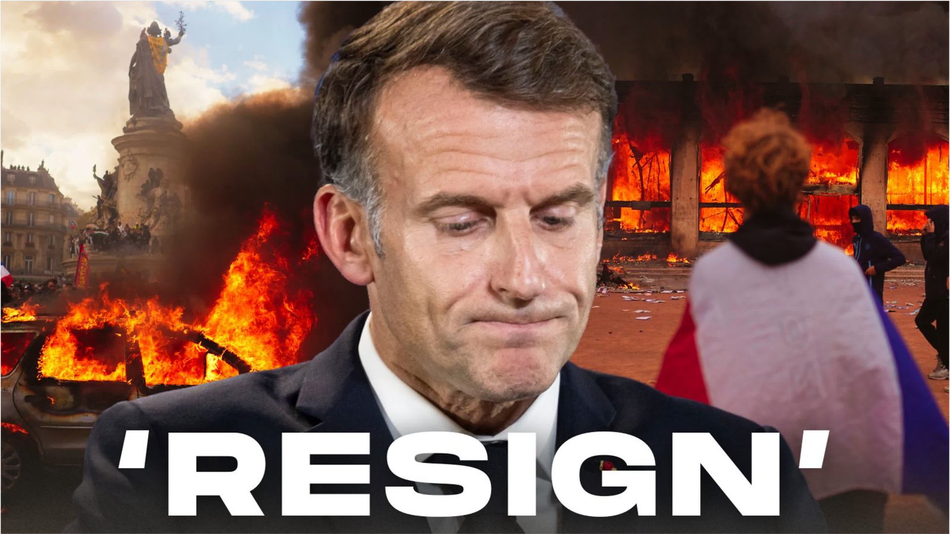 Macron faces calls to step down as violent riots and looting bring ...