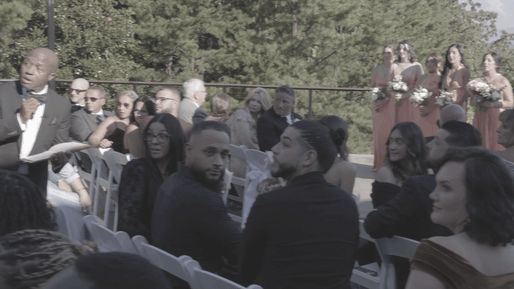 Bear family shocks wedding guests as they crash ceremony