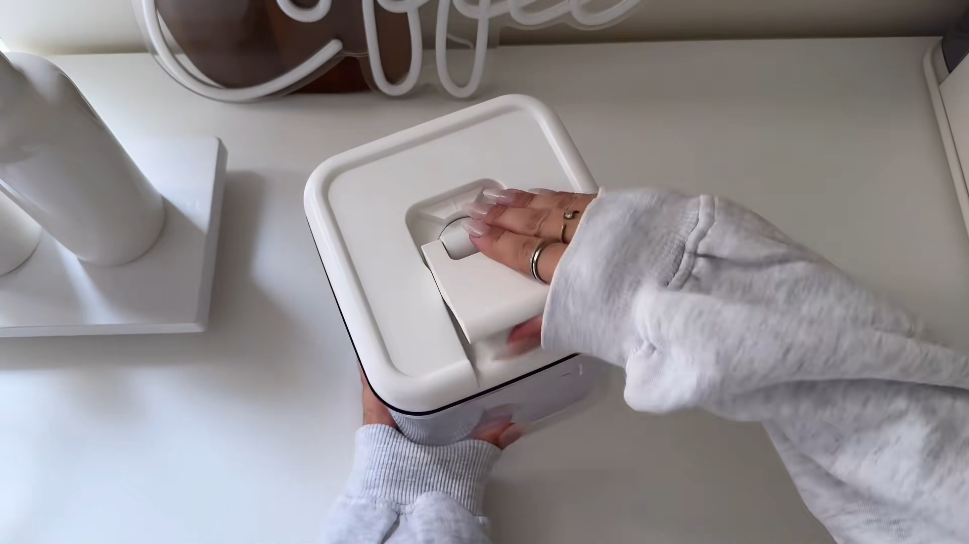A cozy morning routine with coffee and relaxing household sounds