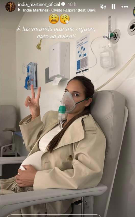 India Martínez, en el hospital a pocos días de ser madre con los 41 ...