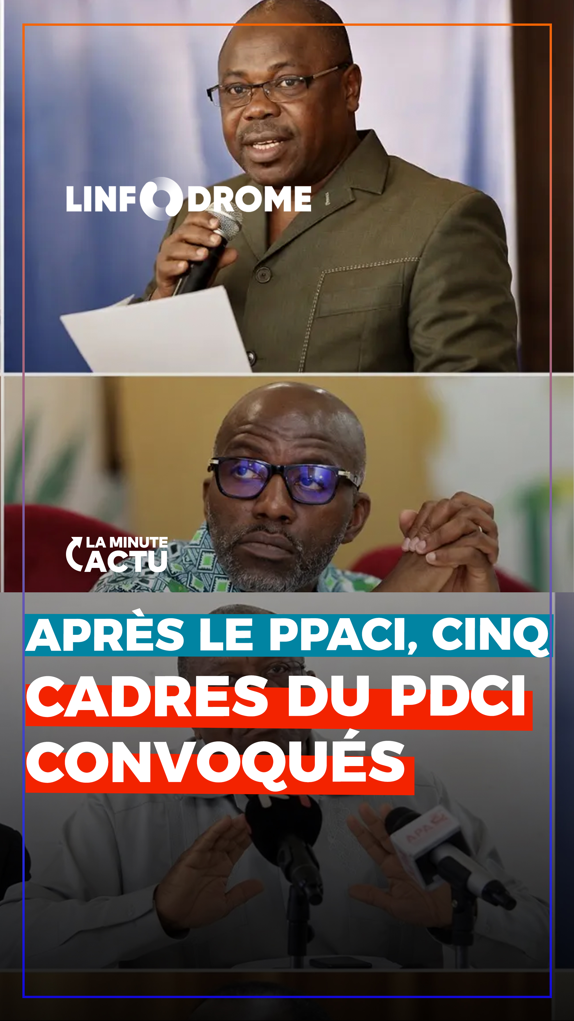 Cinq cadres du PDCI convoqués après ceux du PPACI