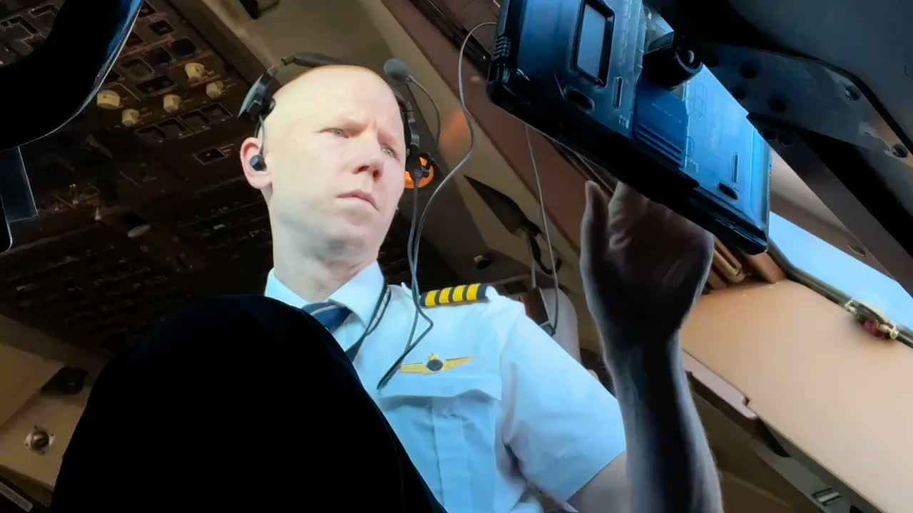 Iran started launching missiles - guess where this pilot was scheduled ...