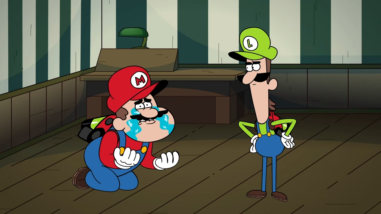Now we know that Super Mario cries - and he does that a lot