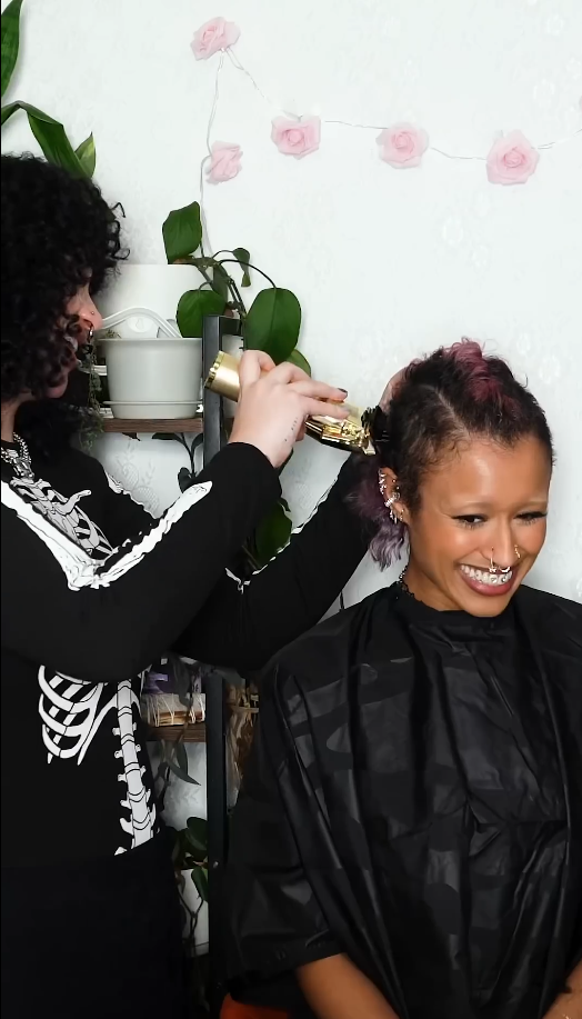 Buzz cut transformation with mohawk styling