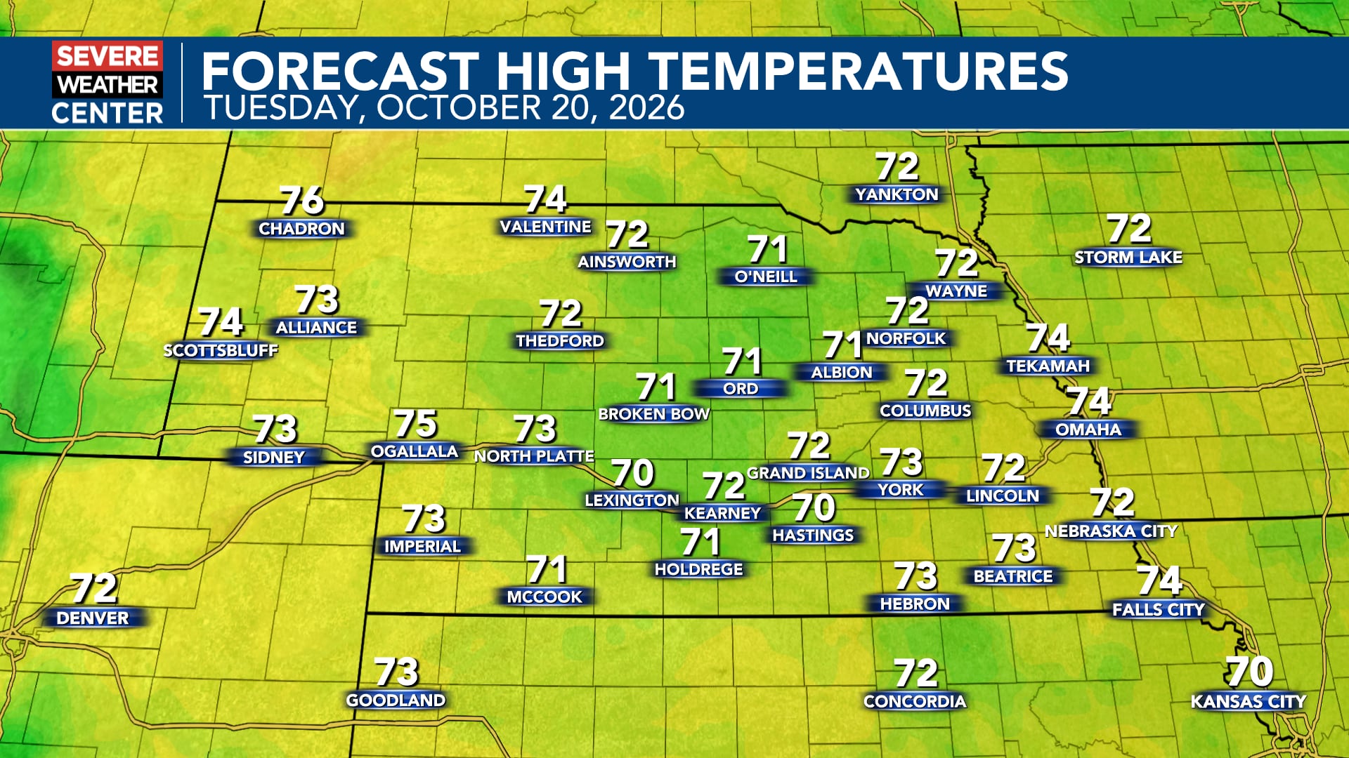Pleasant fall weather gives way to windy Friday and weekend rain