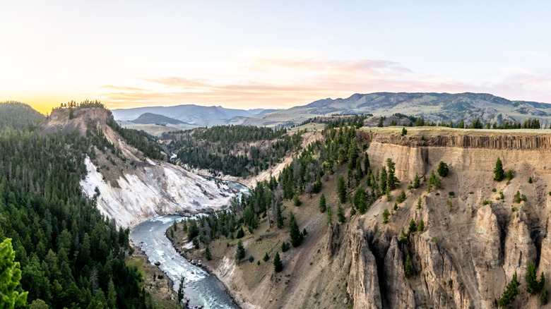 Yellowstone National Park's unique spring overlook boasts ethereal ...