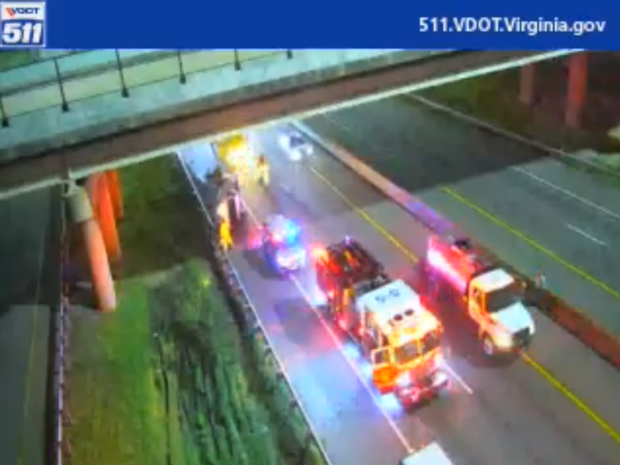 Northbound I-664 reopens following crash involving flipped truck