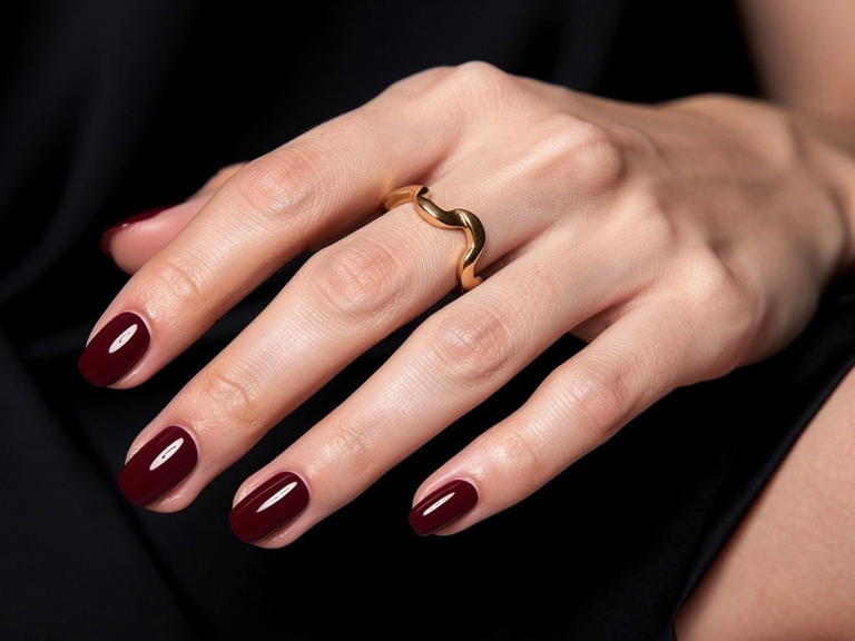 Merlot nails: Dieser Farbton ist der edle Nageltrend für den Herbst