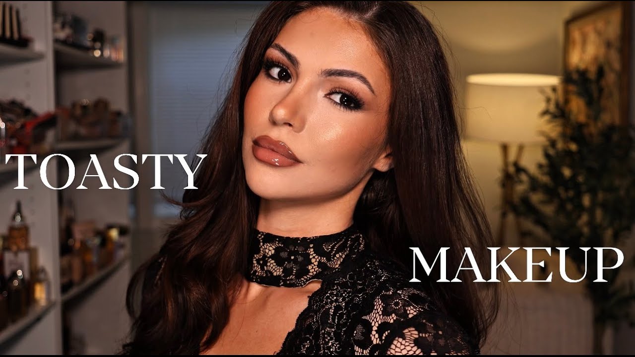 Achieve a toasty makeup look with warm tones