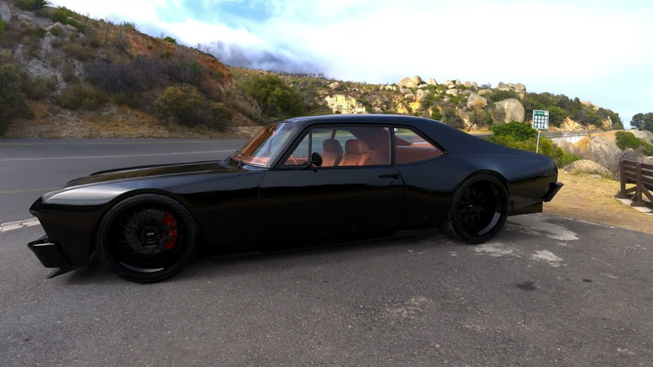 Custom 1969 Chevy Nova 3D rendering showcases creative car design