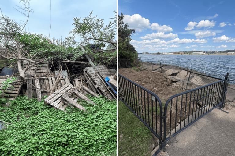 Pictures of East Potomac Golf Links shared on Truth Social.