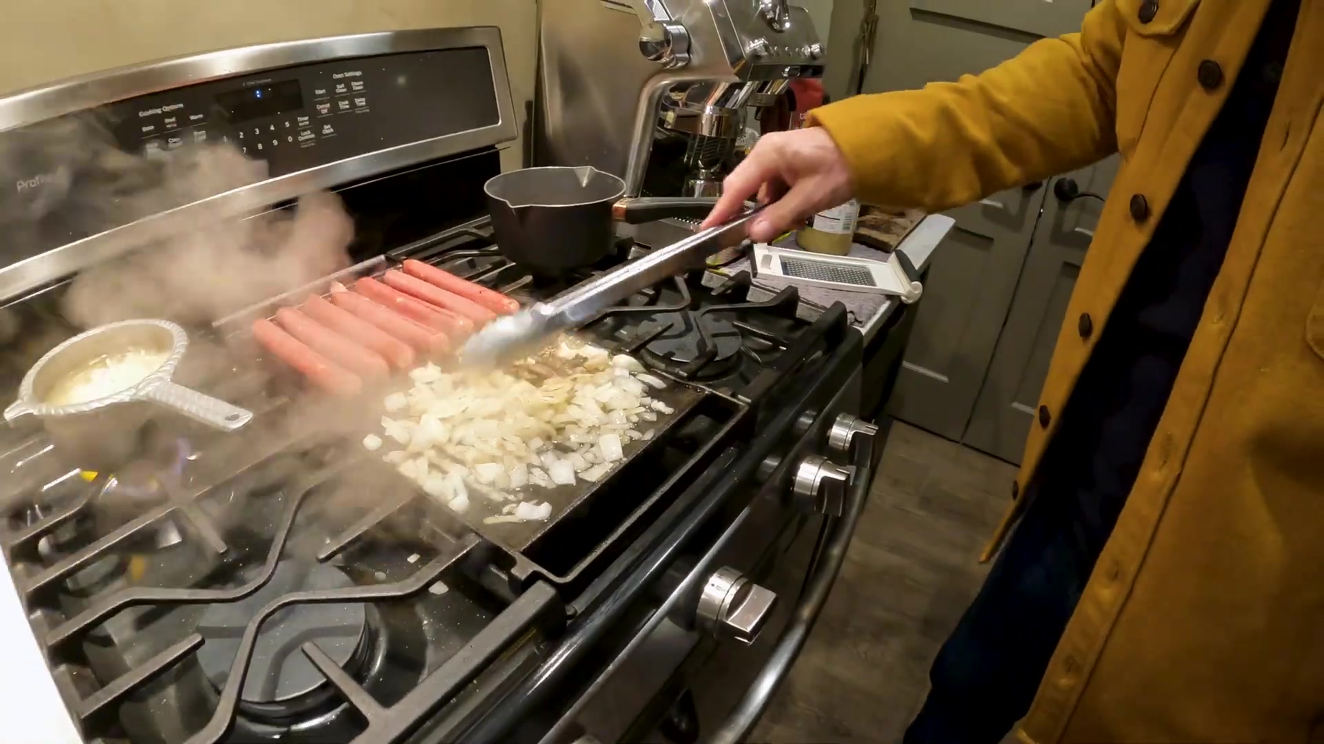 Father-son cooking: Epic deer hot dogs from store to table!