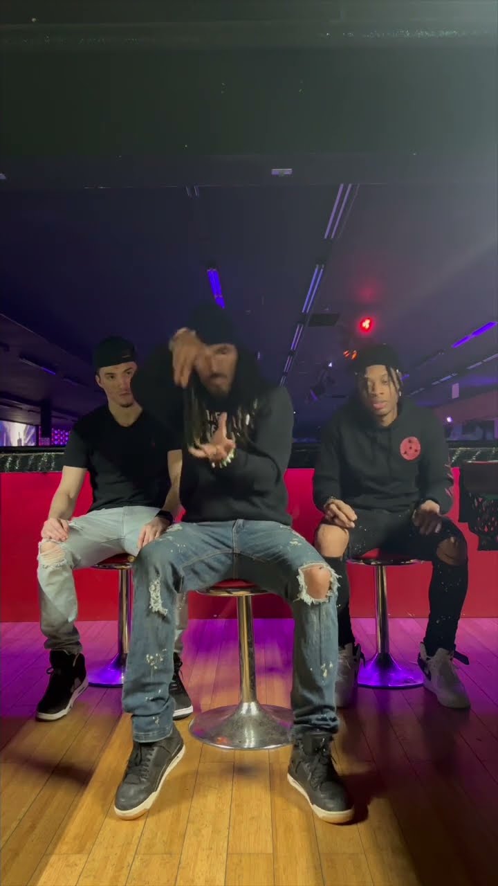 Dynamic dance trio performance