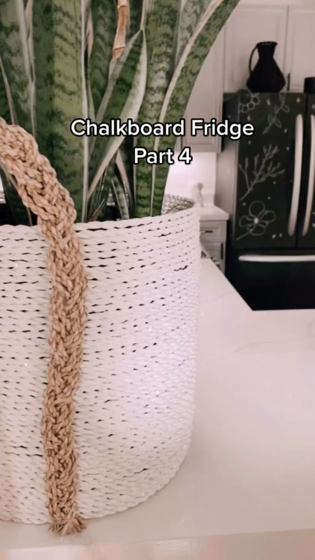 A budget friendly chalkboard fridge makeover with purpose