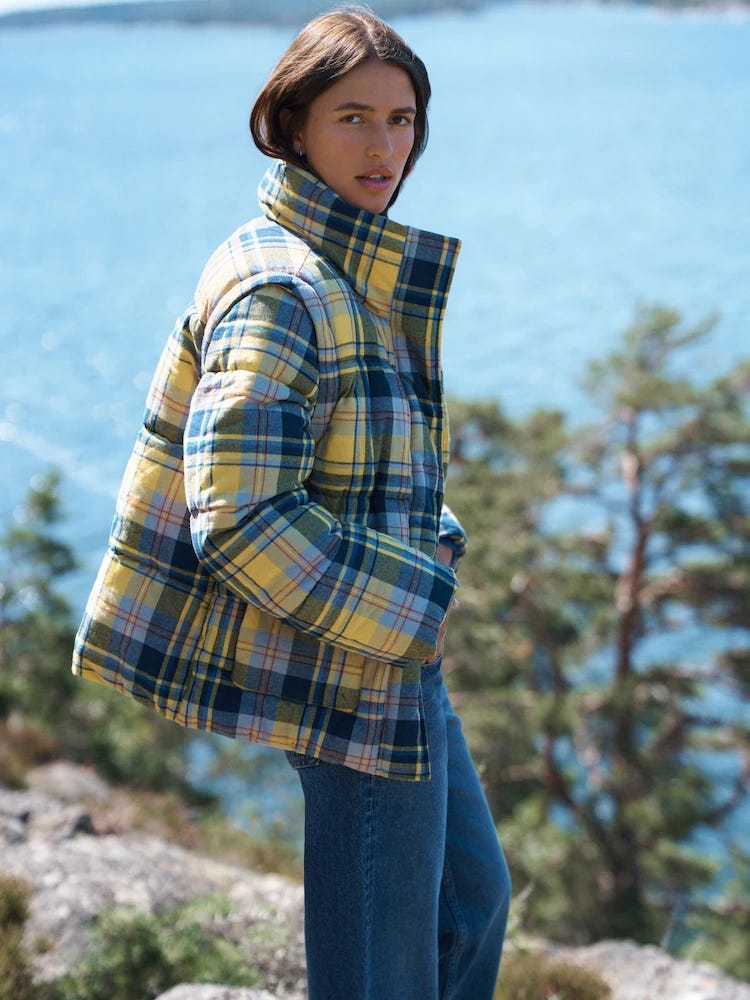 A stylish 2-in-1 jacket is autumn's smartest buy and Next's checked ...