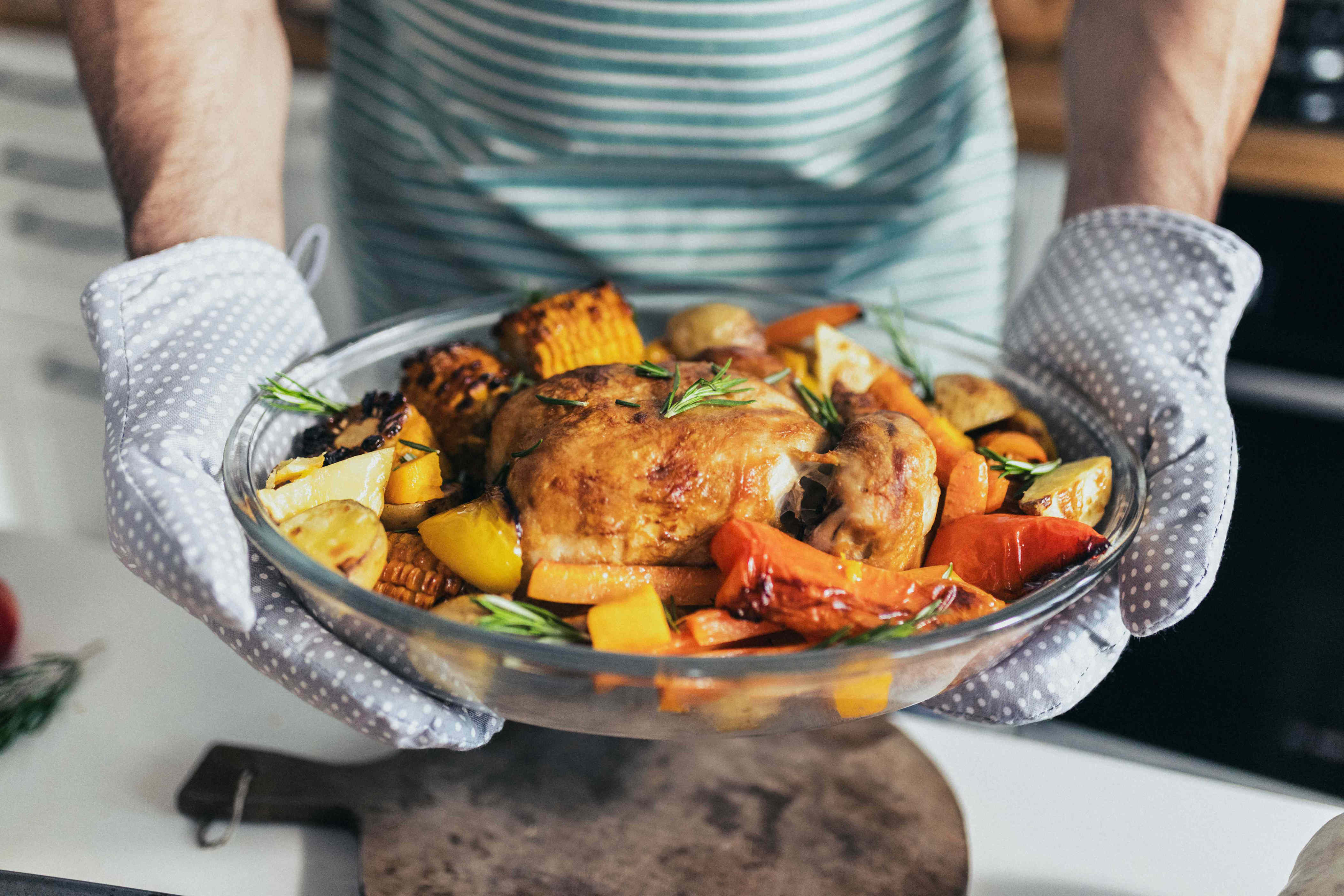 The Pyrex of today isn't made with borosilicate glass, but these containers are still oven-safe