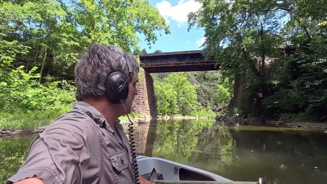 He searched beneath a Civil War railroad bridge - then found a coin ...