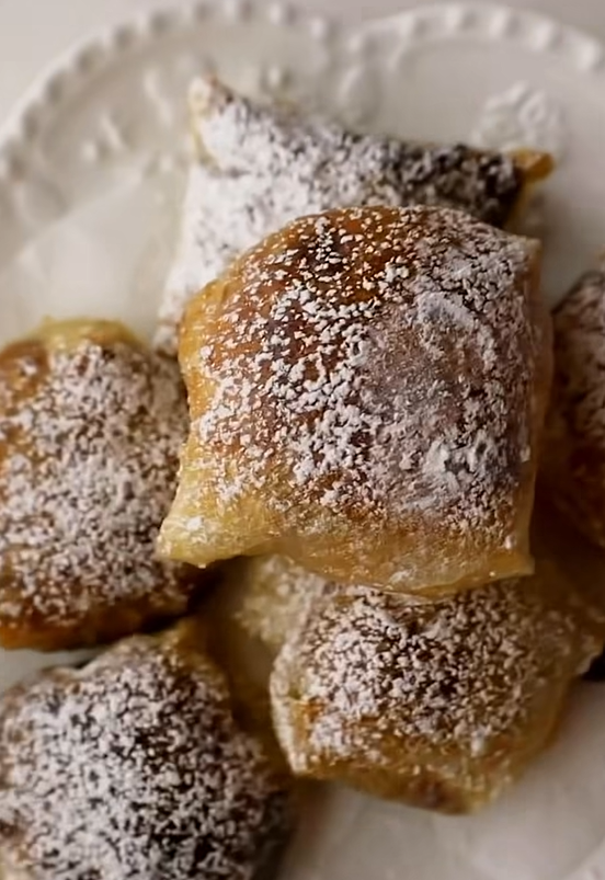 Easy gluten-free rice paper pastries with chocolate chips
