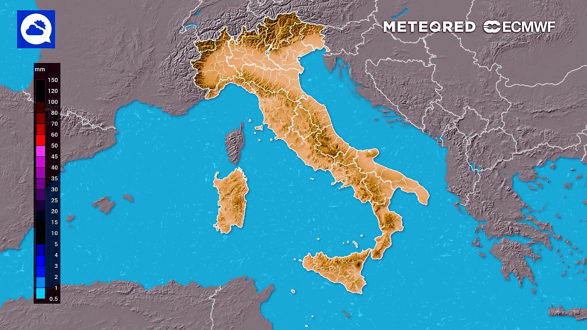 Le mappe mostrano accumuli pluviometrici significativi in arrivo sull ...