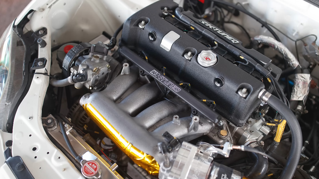 Lightweight K24 engine swapped Honda Civic shatters front wheel drive ...