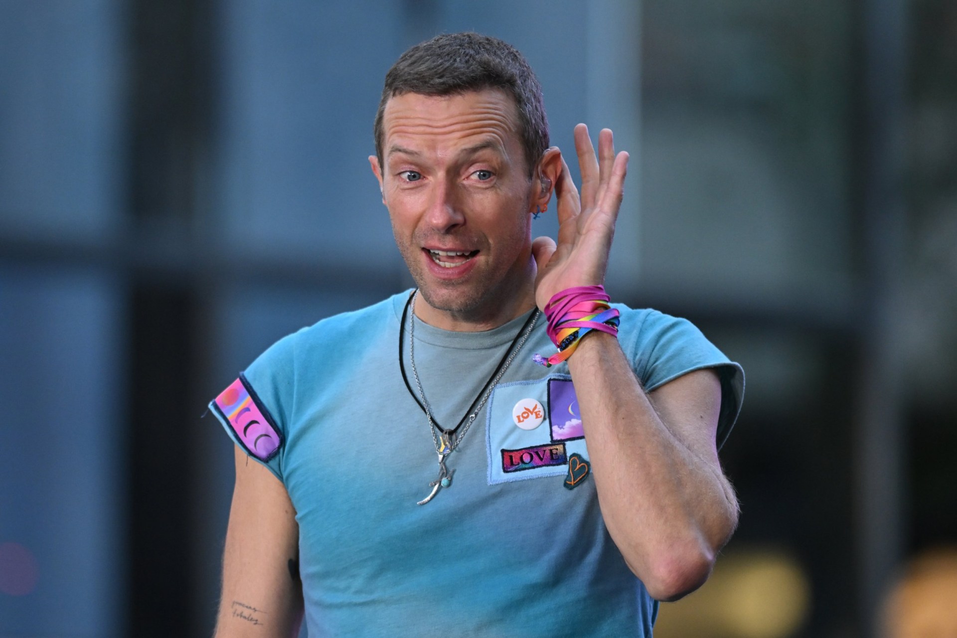 Chris Martin branded a daft prat after nearly being hit by car in London