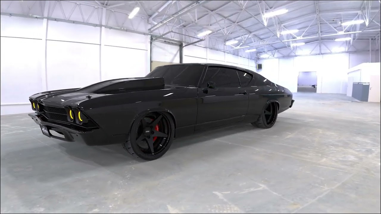 1969 Chevy Chevelle blackout design revealed in 3D animation
