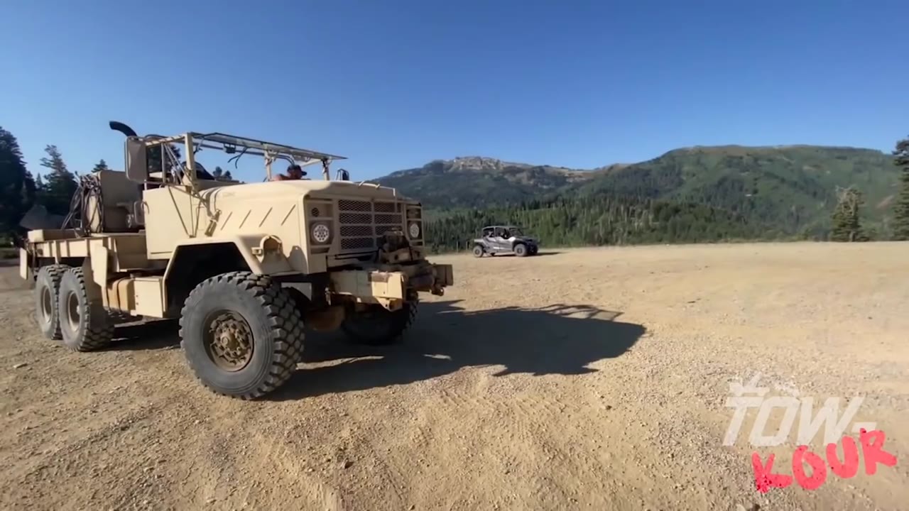 They tried to winch a Ford Bronco down a mountain - its rear wheels ...
