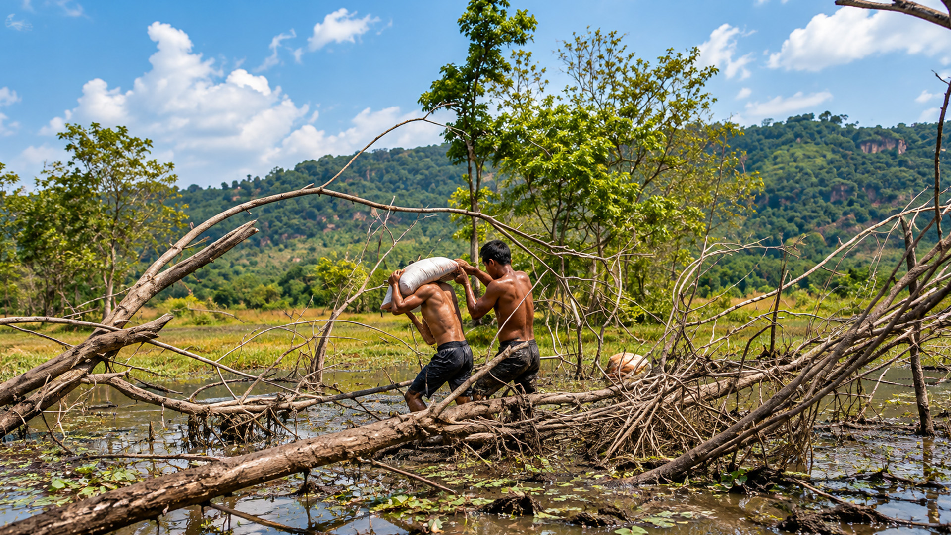5 Days Built a House on Tree with a Ground Swimming Pool and Slide ...