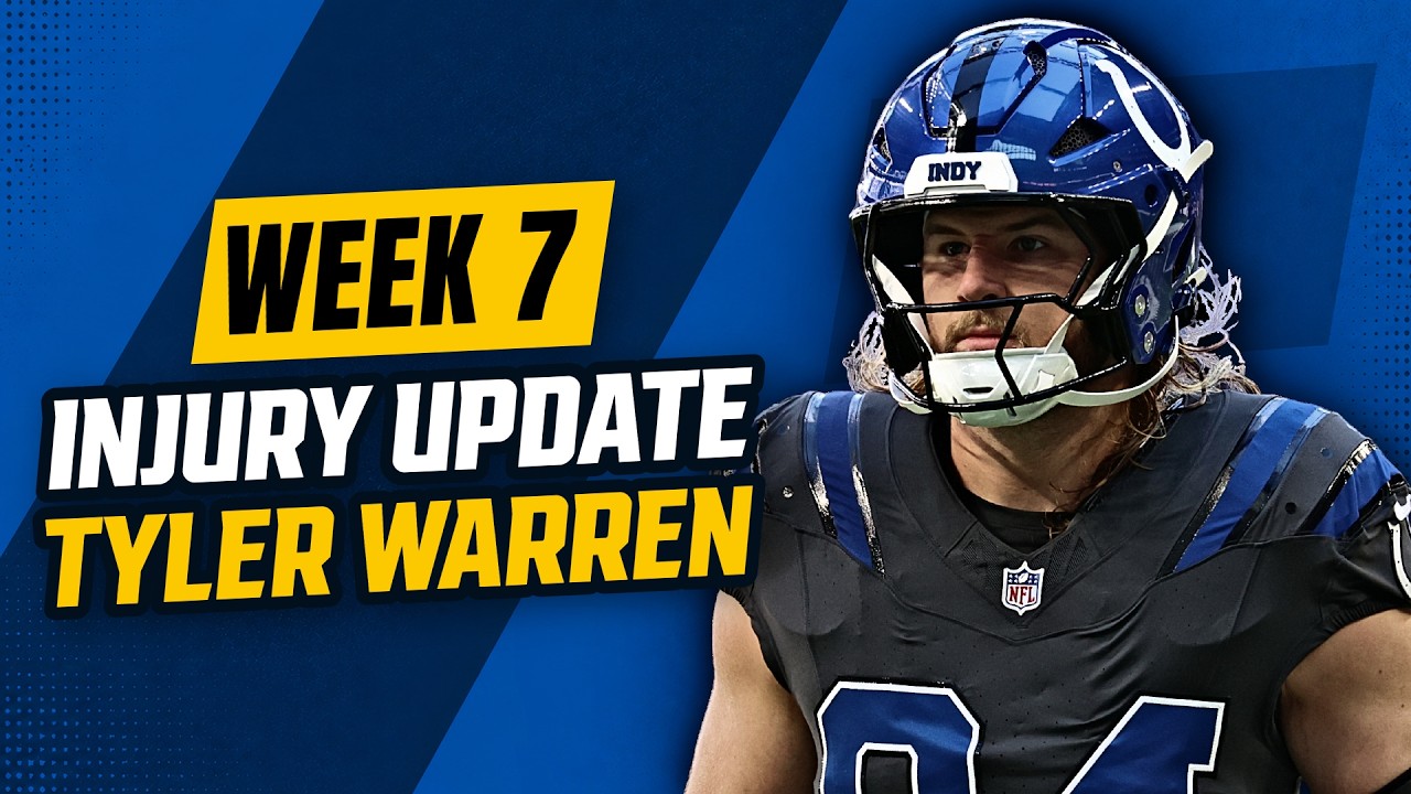 Tyler Warren fantasy injury update week 7