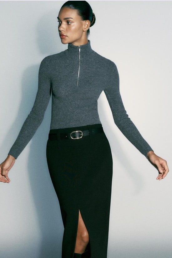 Zara tiene las 8 faldas midi lisas y estampadas para llevar a la ...