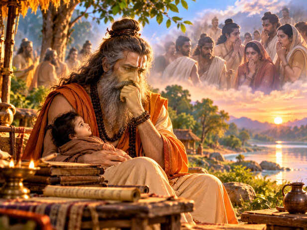 Why did Ved Vyasa fear what society would say about his son?