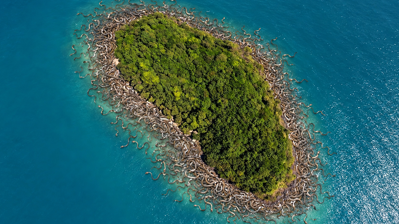 This island is so infested with snakes that humans aren’t allowed