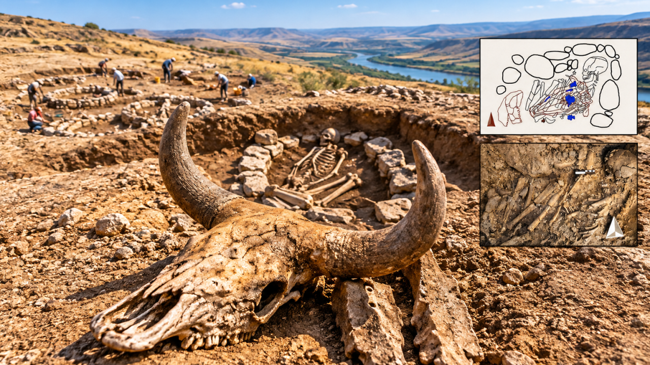 Why was this 12,000-year-old woman buried with an aurochs skull at her ...