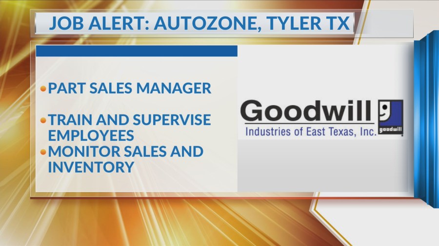 Job alert: Part sales manager wanted at AutoZone in Tyler