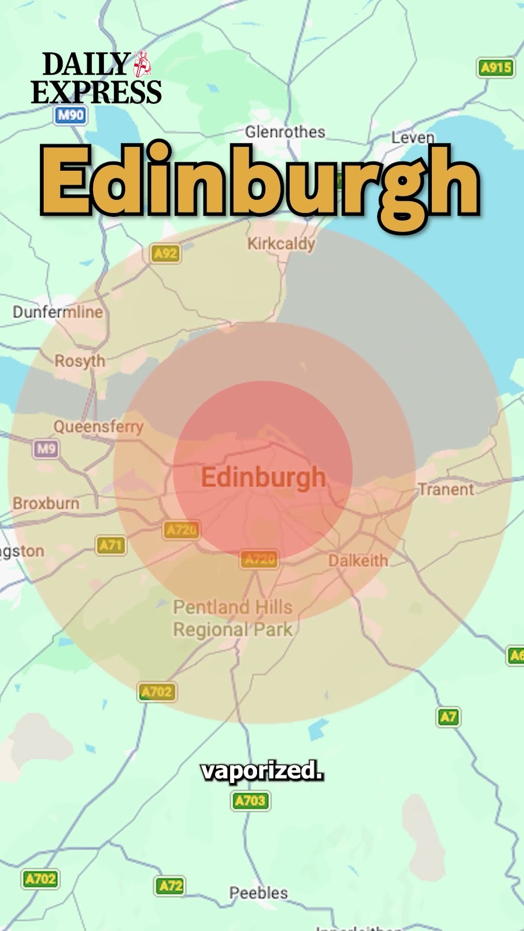 Nuclear blast maps show devastation in UK's biggest cities amid WW3 fears
