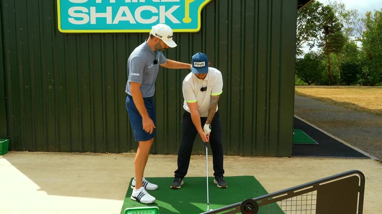 Golf coach simplifies a 7-iron downswing with grip and path checks