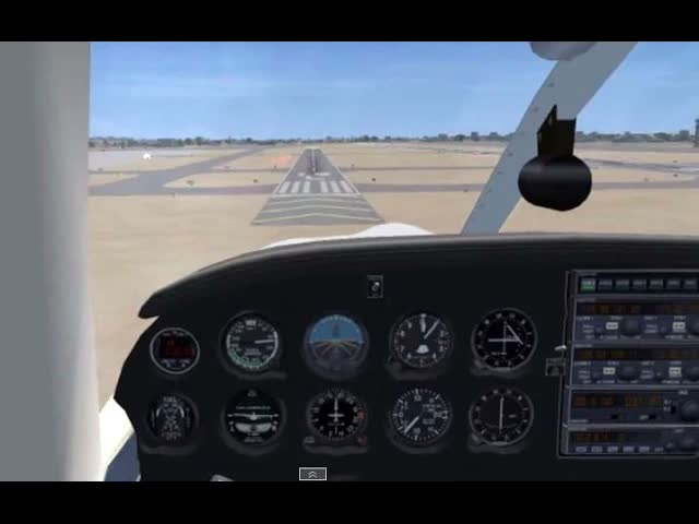 FSX multiplayer landing with ATC - Piper Arrow at KSNA (BVATC)