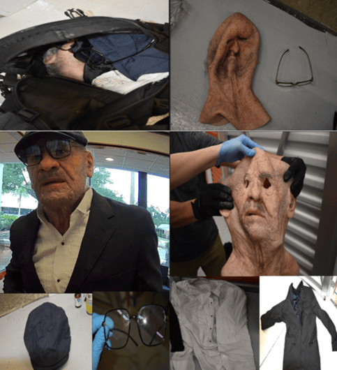 Man in 'old man' mask accused of robbing banks while on supervised ...