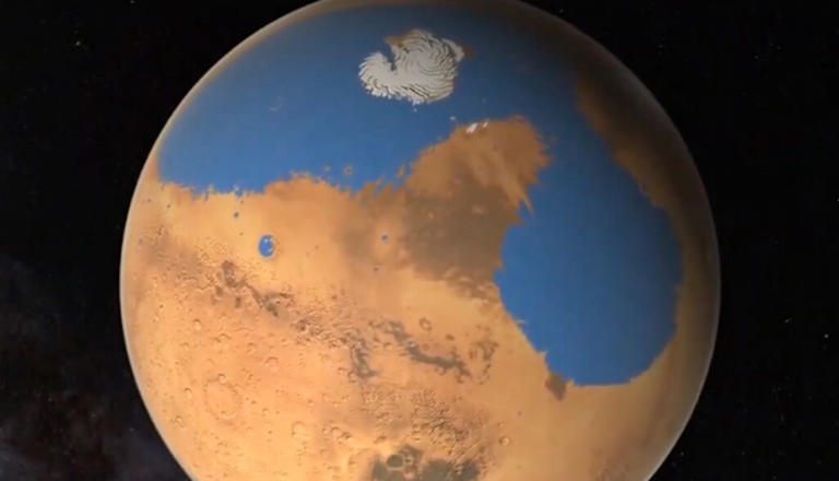 What if Mars was half land and half water?