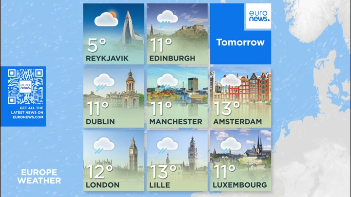 Weather Europe tomorrow (2026/10/20)