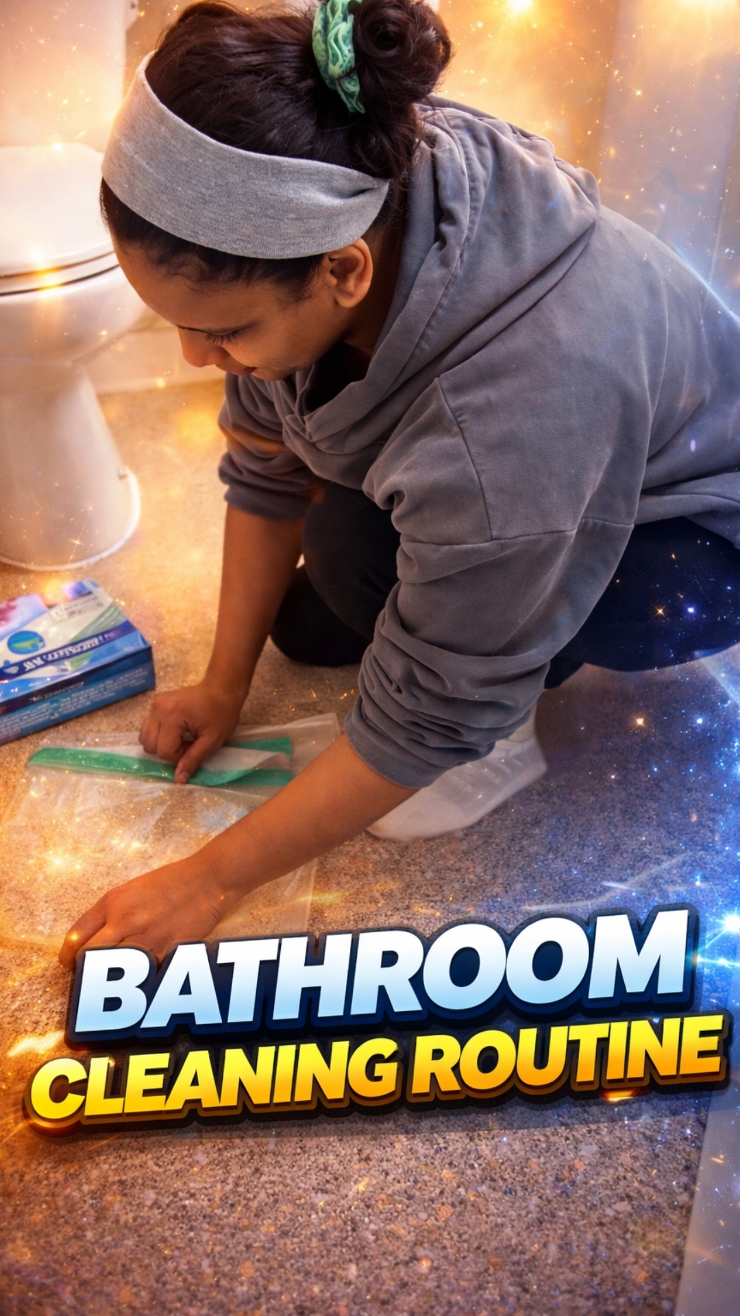 Quick and easy bathroom cleaning routine