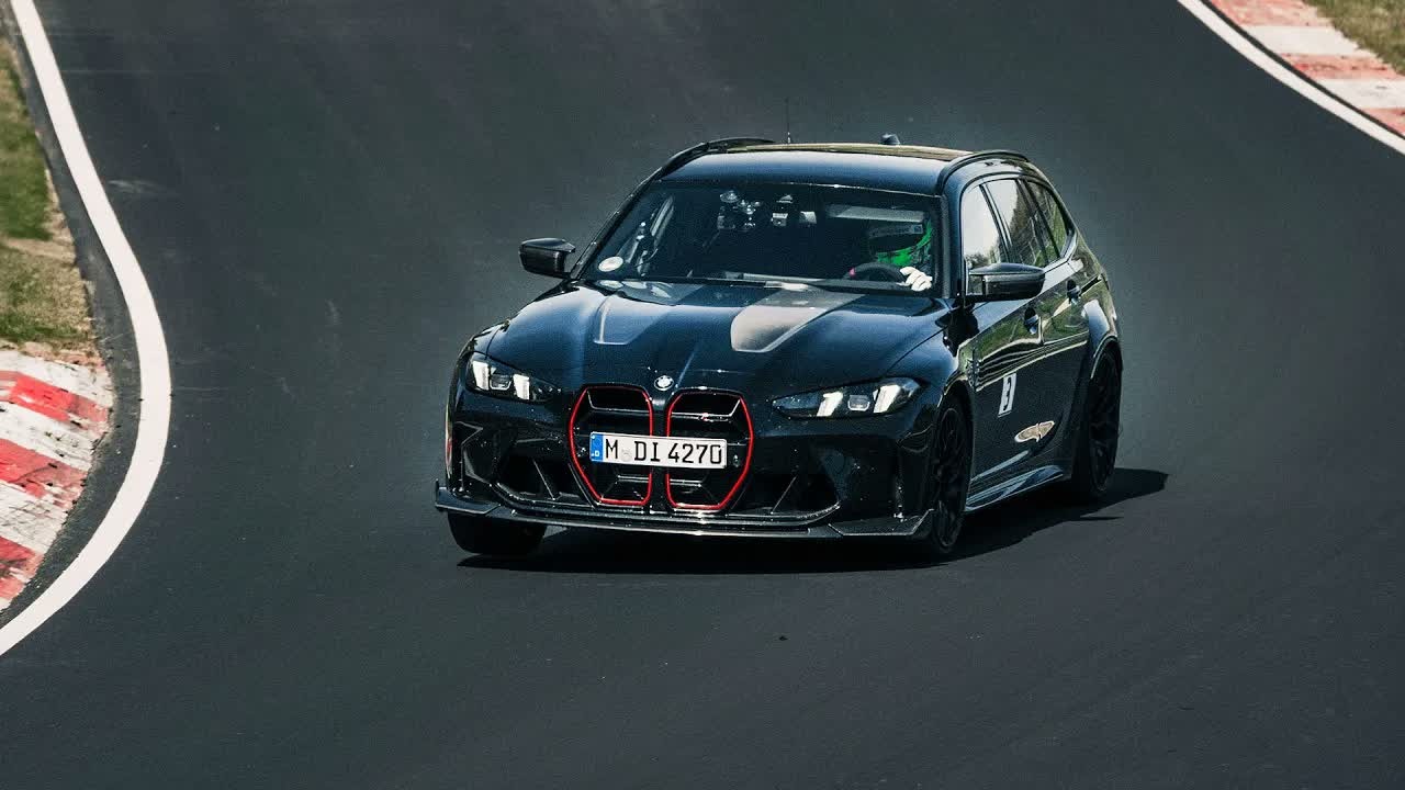 BMW M3 CS Touring sets a Nürburgring lap record, and the full onboard ...