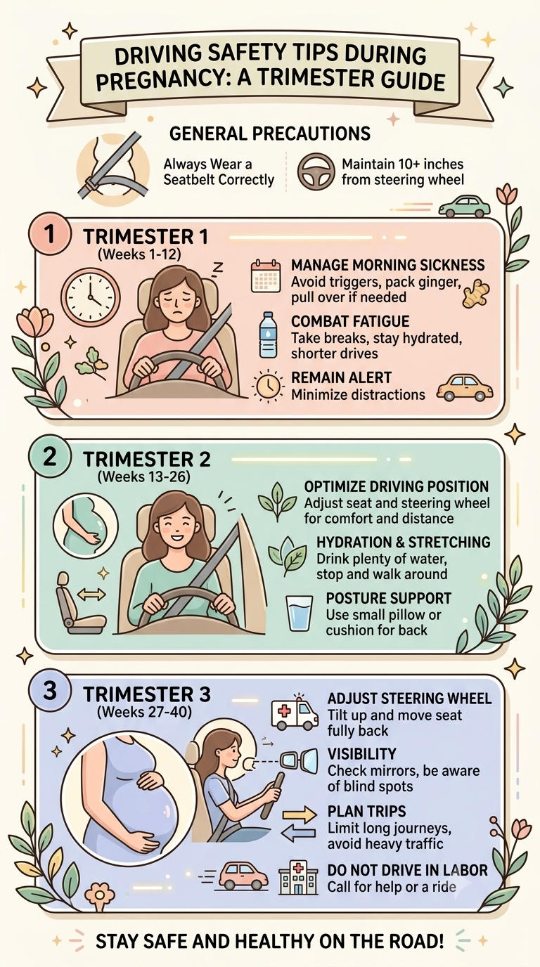 Can you drive during pregnancy? Safety tips for every trimester