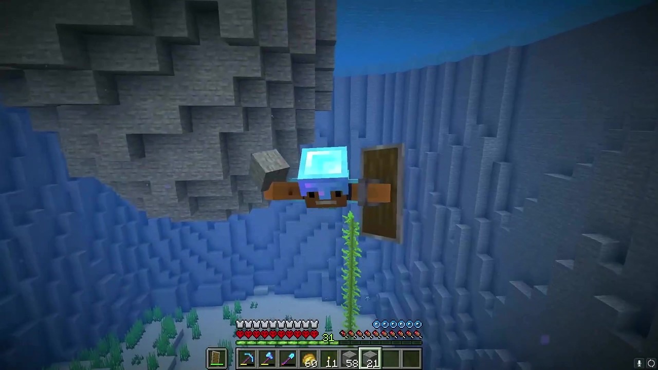aCookieGod transforms an ocean into an axolotl island in Minecraft hardcore