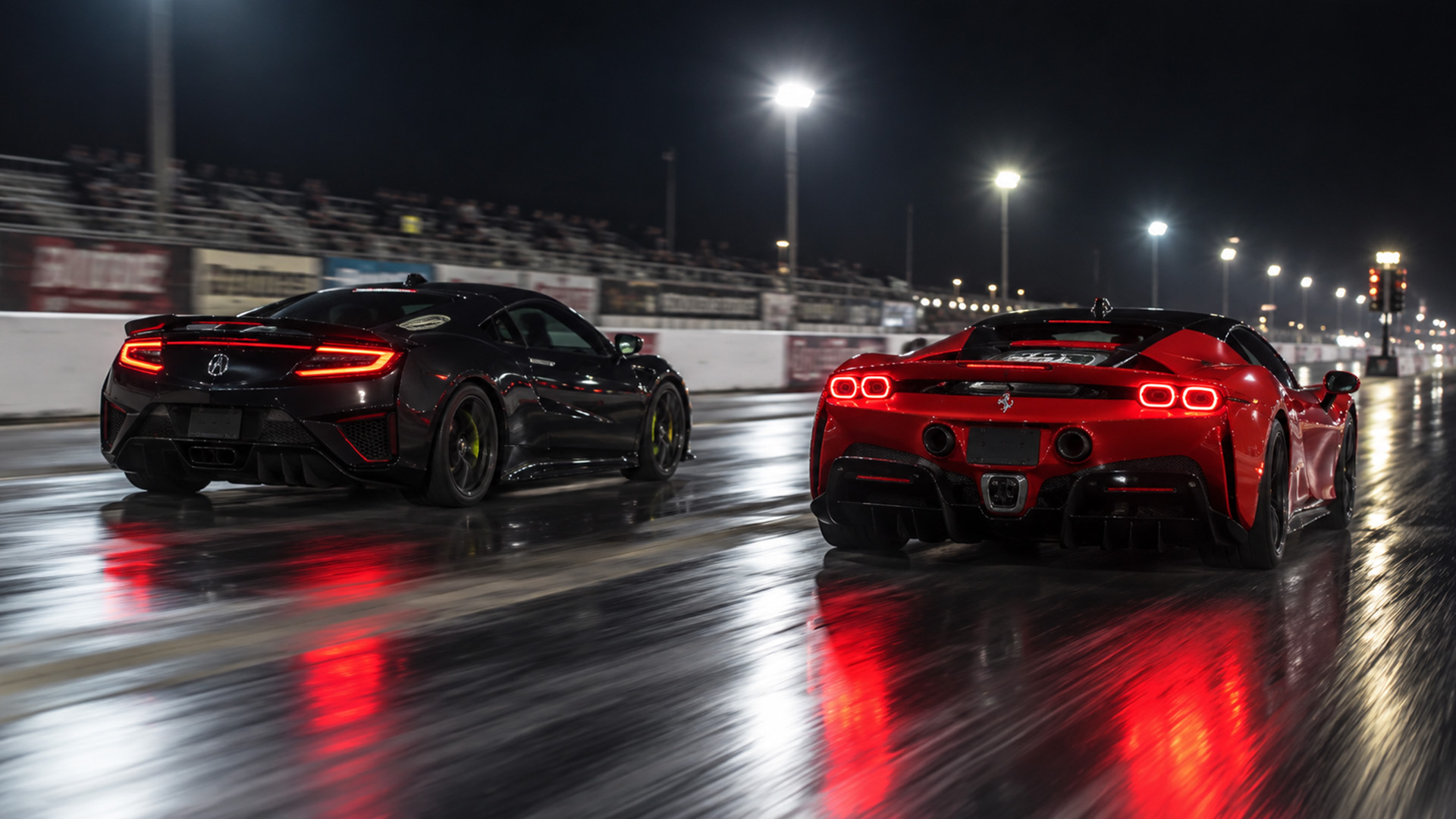 Can a modified Acura NSX beat the Ferrari SF90 in drag race